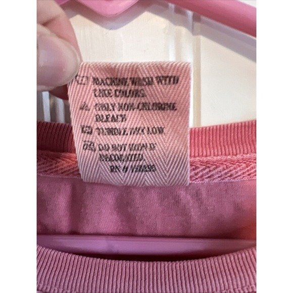 Vintage inspired surf style T-shirt women's pink size large 100% cotton - Picture 4 of 7